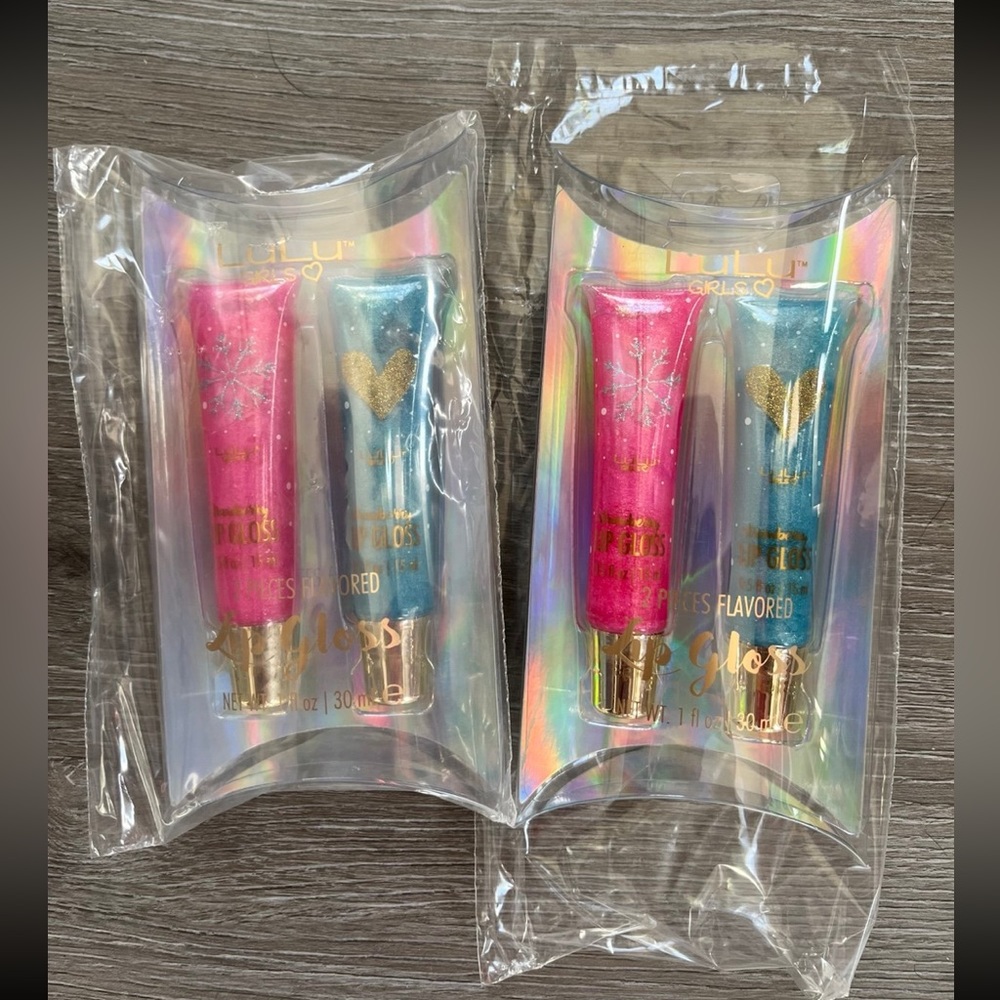 LULU girls lipgloss set (get two sets of two)